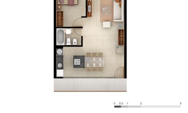 Apartamento de 1 Dorm, Gala Puerto, Peninsula, Punta del Este